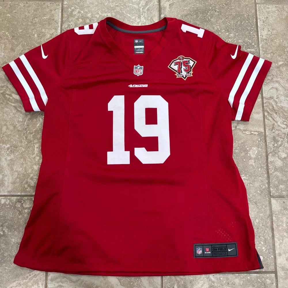 Nike‎ San Francisco 49ers Deebo Samuel 75th Anniversary Jersey Womens XXL Red
